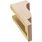 Ekena Millwork 4"W x 4"D x 8"H Wide Newport Rough Cedar Woodgrain TimberThane Corbel, Primed Tan CORUR04X04X08NEWRCPR - alternate 3
